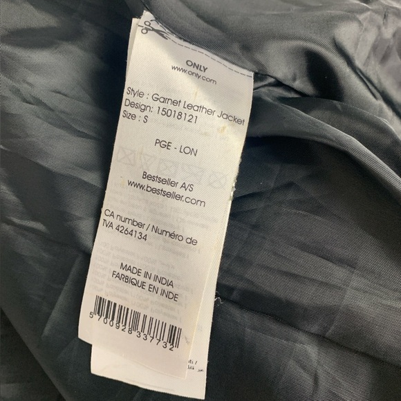 ONLY Limitless Garnet Leather Jacket - Picture 15 of 16